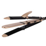 Buy Vega 3 in 1 Hair Styler for Women | Straightener, Curler and Crimper, Suitable for All Hair Types, Gold-Black (VHSCC-01) - Purplle