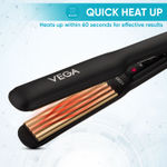Buy Vega Classic Hair Crimper with Quick Heat Up & Ceramic Coated Plates, Power Indicator Light, Easy Lock System, for Travel Friendly, Salon Finish for Women, (VHCR-01) - Purplle