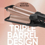 Buy Vega I-Wave Hair Waver for Women with Ceramic Coated Barrel, Soft & Deep Wave Hair Curls, Black, (VHWR-01) - Purplle