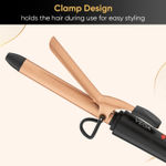 Buy Vega Ease Curl 19 mm Barrel Hair Curler for Women with Ceramic Coated Plates, Cool Tip, Adjustable Temperature, for Long-Lasting Bouncy Looking Curls, All Hair Types, (VHCH-01) - Purplle