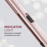 Buy Vega K Shine Hair Straightener for Women with Keratin Infused Plates to Minimise Hair Damage, Heat upto 200°C, Power Indicator Light, Rose Gold, (VHSH-28) - Purplle