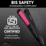 Buy Vega Adore Hair Straightener for Women with Ceramic Coated Plates & Quick Heat-Up, Power ON/OFF Button, Easy Lock Button, 1 Year Warranty, (VHSH-18), (Made in India) - Purplle