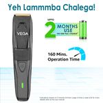 Buy Vega P2 Beard Trimmer for Men with 160 Mins Runtime, Titanium Blades & 40 Length Settings, Battery Powered, Cord and Cordless Use, 2 Comb Attachment, (Power Series P2, VHTH-26) | Gift for men - Purplle