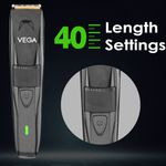 Buy Vega P2 Beard Trimmer for Men with 160 Mins Runtime, Titanium Blades & 40 Length Settings, Battery Powered, Cord and Cordless Use, 2 Comb Attachment, (Power Series P2, VHTH-26) | Gift for men - Purplle