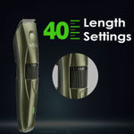 Buy Vega P1 Battery Powered Beard Trimmer for Men with 160 Mins Runtime & 40 Length Settings, 2 Beard Comb, Travel Friendly, Cord & Cordless Use, (Power Series P1, VHTH-25) | Gift for men - Purplle