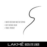 Buy Lakme Ultimate Glam Eye Liner | Semi Matte | Black | 9 ml - Purplle