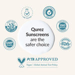 Buy Qurez 100% Mineral Sunscreen SPF 50 PA+++ 50 gm | Lightweight, UVA UVB Broad Spectrum, Blue Light & IR Protection | for Oily, Dry, Sensitive, Acne-prone Skin | Water resistant | Kids Friendly - Purplle
