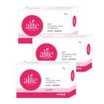 Buy Alite Anti Acne Soap With Tea Tree Oil & Salicylic Acid | Full-body Cleansing (75 gm) Pack of 3 - Purplle