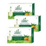 Buy Alite Ayurvedic Soap with Neem & Turmeric for Acne and Breakouts (75 gm) Pack of 3 - Purplle