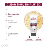 Buy Alite Anti-Acne Face Wash with Black Charcoal Beads | Acne Prevention & Detoxification | Dermatologically Tested 70 gm - Purplle