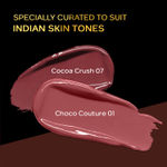 Buy FACES CANADA Comfy Matte Wow Liquid Lipstick - The Latte Edit, (3.8 ml x 2) | Choco Couture 01 + Cocoa Crush 07 | Long Lasting | Matte Finish | Lipstick Combo | Pack of 2 - Purplle