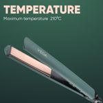 Buy Vega Salon Smooth Hair Straightener for Women with Ceramic Coated Plates, Quick Heatup & Travel Friendly, Travel Lock, Green (VHSH-42) 1 Pc - Purplle