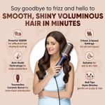 Buy Vega Pro Volumizer Hair Blow Dryer Brush, 3 in 1 Hot Air Brush, 360A° Airflow Vent, 3 Heat/2 Speed Settings For Hair Style, Ceramic Tourmaline Coating Brush Head, 1200 W (VHSD-02) | Gift set for women 1 Pc - Purplle