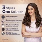 Buy Vega Ionic 3 in 1 Hair Styler for Women (India's No.1* Hair Styler Appliance Brand) Straightener, Curler & Crimper with Ionic Technology, PTC Ceramic Plate, 6 Temperature Settings, Purple, (VHSCC-08) 1 pc - Purplle