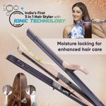 Buy Vega Ionic 3 in 1 Hair Styler for Women (India's No.1* Hair Styler Appliance Brand) Straightener, Curler & Crimper with Ionic Technology, PTC Ceramic Plate, 6 Temperature Settings, Purple, (VHSCC-08) 1 pc - Purplle