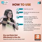 Buy Vega Litstyle L3 Volumizer Hair Blow Dryer Brush with 3 Heat/2 Speed Settings, 360A° Airflow Vent, 3 in 1 Compact Hot Air Brush For Women, Tourmaline Ceramic Coated Barrel 500w, (VHSD-03) | Gift set for women 1 Pc - Purplle