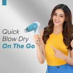 Buy Vega Insta Glam Foldable 1000 Watts Hair Dryer for Men and Women with 2 Heat & Speed Settings, Detachable Nozzle, Automatic Overheat Cut-out, VHDH-29, (Made in India) 1 pc - Purplle