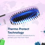 Buy Vega Mini Hair Straightening Brush for Women with Thermoprotect Technology, Ceramic Coated Bristles & 2 Heat Settings, Automatic Cut-Off, (Go Mini Series, VHSB-05) 1 pc - Purplle