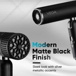Buy Vega Style Pro 1600W Foldable Hair Dryer with 2X Faster Drying, 3 Heat and 2 Speed Settings, Concentrator Nozzle & Diffuser, Hair Dryer for Men and Women (VHDH-34) 1 pc - Purplle