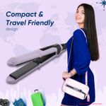 Buy Vega Mini Hair Straightener for Women with Ceramic Coated Plates & Quick Heat up, Travel Friendly Straightener, (Go Mini Series VHSH-40) 1 pc - Purplle