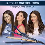 Buy Vega 3 in 1 Mini Hair Styler- Mini Hair Straightener, Mini Curler & Mini Hair Crimper for Women, Travel Friendly, India's No.1* Hair Styler Appliance Brand, (VHSCC-06) 1 pc - Purplle