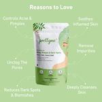 Buy Prettyme Neem, Tulsi & Kasturi Haldi Powder Face Pack for Acne, Pimple & Dark Spots, 80 gm - Purplle