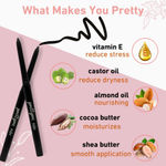 Buy Prettyme Herbal Black Kajal Pencil + Eyeliner | Matte Finish, Long Lasting, Waterproof, Smudge Proof, 0.35 gm - Purplle