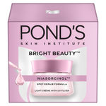 Buy Pond's Bright Beauty Light Cream with UV Filter | Niasorcinol | 100x Better than Vitamin C | Niacinamide | Fades Dark Spots, Brightens Skin, 50 gm - Purplle