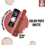 Buy Elle18 Color Pops Matte, Brown Roast, Matte Finish, Moisturising Lipstick| 4.3 gm - Purplle