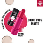 Buy Elle 18 Color Pops Matte Lipstick, Deep Pink, Moisturising, Infused with Jojoba Oil | 4.3 gm - Purplle