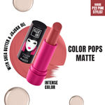 Buy Elle 18 Color Pops Matte Lipstick, Pink Sylist, Moisturising, Infused with Jojoba Oil | 4.3 gm - Purplle