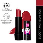 Buy Elle 18 Color Pops Matte Lipstick, Selfie Red, Moisturising, Infused with Jojoba Oil | 4.3 gm - Purplle