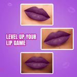 Buy Elle 18 Color Pops Matte Lipstick, Soaked Grape, Moisturising Matte | 4.3 gm - Purplle