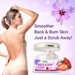 Buy Nutrainix Organics Back & Bum Scrub, Brightening Exfoliator for Dark Spot Removal & Smooth, Radiant Skin For All Skin Types - 50 gm - Purplle