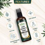 Buy Nutrainix Organics Ayurvedic Hair Revival Tonic, Scalp Elixir for Thicker, Stronger Hair – Comb Applicator Included - 100 ml - Purplle
