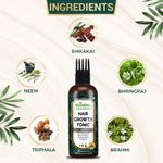 Buy Nutrainix Organics Ayurvedic Hair Revival Tonic, Scalp Elixir for Thicker, Stronger Hair – Comb Applicator Included - 100 ml - Purplle