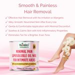Buy Nutrainix Organics Minimal Pain Liposoluble Oil Wax, No-Heat Hair Removal for Intimate Areas & Sensitive Skin - 150 gm - Purplle