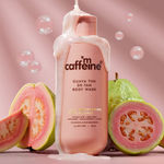 Buy mCaffeine Detan Body Wash | 1% Glycolic, 2% Niacinamide, 3% Kojic Acid-Glutathione blend | Reduces Dark Spots & Brightens Skin | Tangy Guava- 300 ml - Purplle