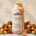 Buy mCaffeine 7% Exfoliating Body Wash | 1% Salicylic Acid & 2% Lactic Acid Reduces Body Acne, Strawberry Skin & Smoothes | Sweet Caramel Fragrance- 300 ml - Purplle