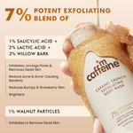 Buy mCaffeine 7% Exfoliating Body Wash | 1% Salicylic Acid & 2% Lactic Acid Reduces Body Acne, Strawberry Skin & Smoothes | Sweet Caramel Fragrance- 300 ml - Purplle