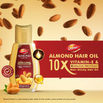 Buy Dabur Almond Hair Oil - 290 ml | Provides Damage Protection | Non Sticky Formula | For Soft & Shiny Hair | With Almonds, Keratin Protein, Soya Protein & 10X Vitamin E - Purplle