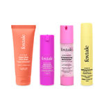 Buy Foxtale Clear Glow Combo | Super Glow Face Wash + 12% Niacinamide Serum + Oil Balancing Moisturizer + SPF 70 Matte Sunscreen | Fades tan, controls oil, clears skin, adds glow  - Purplle