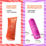Buy Foxtale Clear Glow Combo | Super Glow Face Wash + 12% Niacinamide Serum + Oil Balancing Moisturizer + SPF 70 Matte Sunscreen | Fades tan, controls oil, clears skin, adds glow  - Purplle