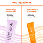 Buy FoxTale Hydra Glow Routine - SPF 50 Glow Sunscreen (30 ml) + Nourishing Moisturizer (50 ml) - Purplle