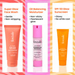 Buy FoxTale Instant Glow Routine - Super Glow Face Wash (100 ml) + Oil Balancing Moisturizer (50 ml) + SPF 50 Glow Sunscreen (30 ml) - Purplle