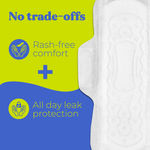 Buy Nua Mywave Sanitary Pads | Long-Lasting Leak Protection | XL | Super Soft | Safe on Skin| For Heavy Flow| Individually Wrapped 28 pads - Purplle