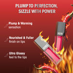 Buy Renee Hot Sauce Plumping Lip Gloss Pink Chilli, Ultra Glossy Finish, Lightweight & Nourishing, For Fuller Juicy Lips, Jojoba Oil, Sweet Almond Oil & Vitamin E Infused (3 ml) - Purplle
