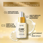 Buy Renee 24K Gold Serum, Moisturizes & Nourishes, Offers Radiant Glow To The Skin, Dewy Finish, Targets Fine Lines And Blemishes, Lightweight & Non-Sticky, For All Skin Type (30 ml) - Purplle