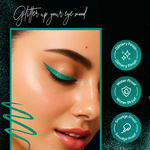 Buy Renee Glitterish Eyeliner 04 Green, Metallic Pay-Off, Multi-Dimensional Shine | Waterproof, Smudge-Resistant, Shimmery Finish | Precise Application Brush, Quick Drying | Long-Lasting, (0.6 ml) - Purplle