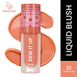 Buy Swiss Beauty Dew It Up Liquid Blush | Dewy Finish| High Colour Payoff | Hydrating | With Vitamin E & C | Peach Fuzz - 4 ml - Purplle